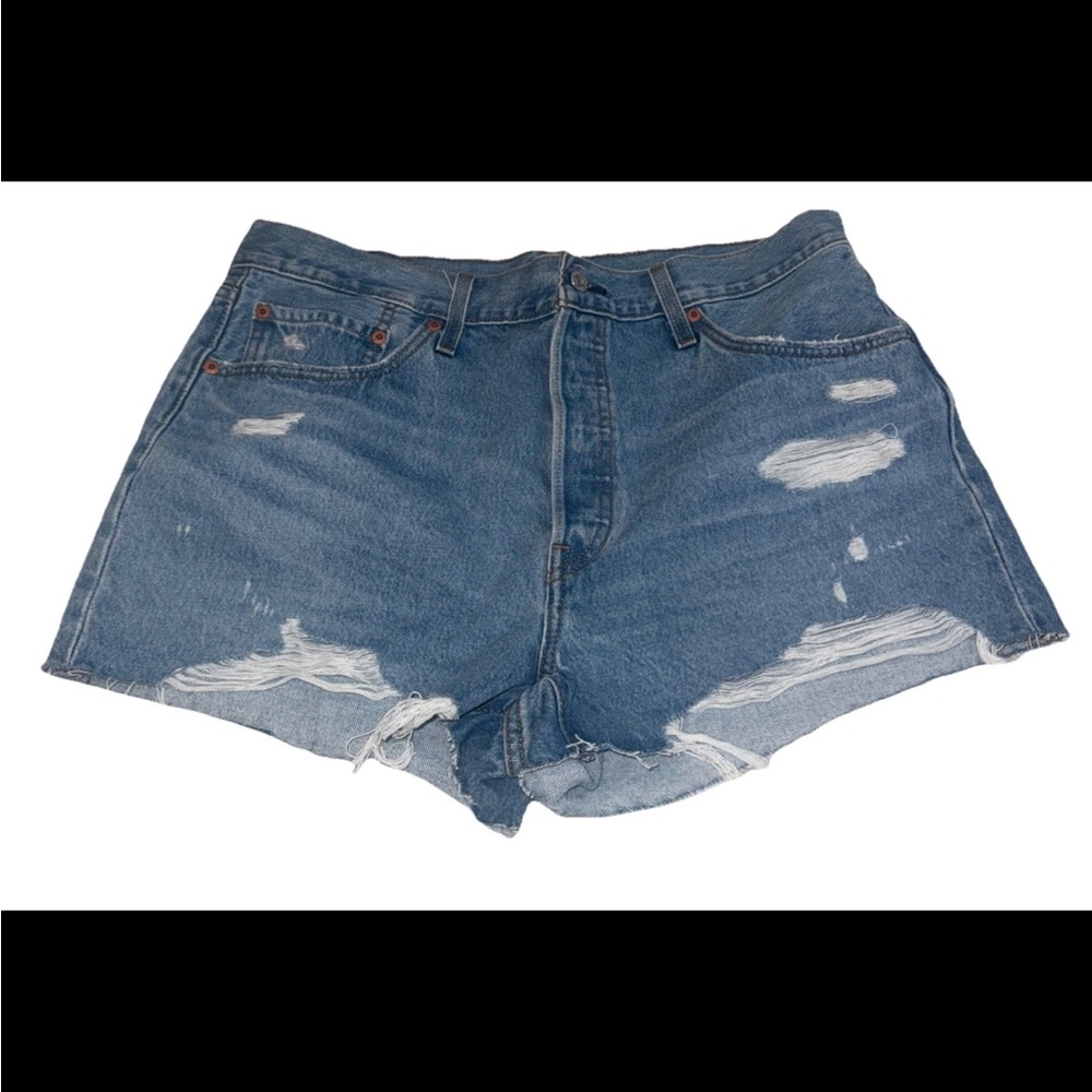 Levi's 501 Cut Off Shorts Dad Button Fly size 34